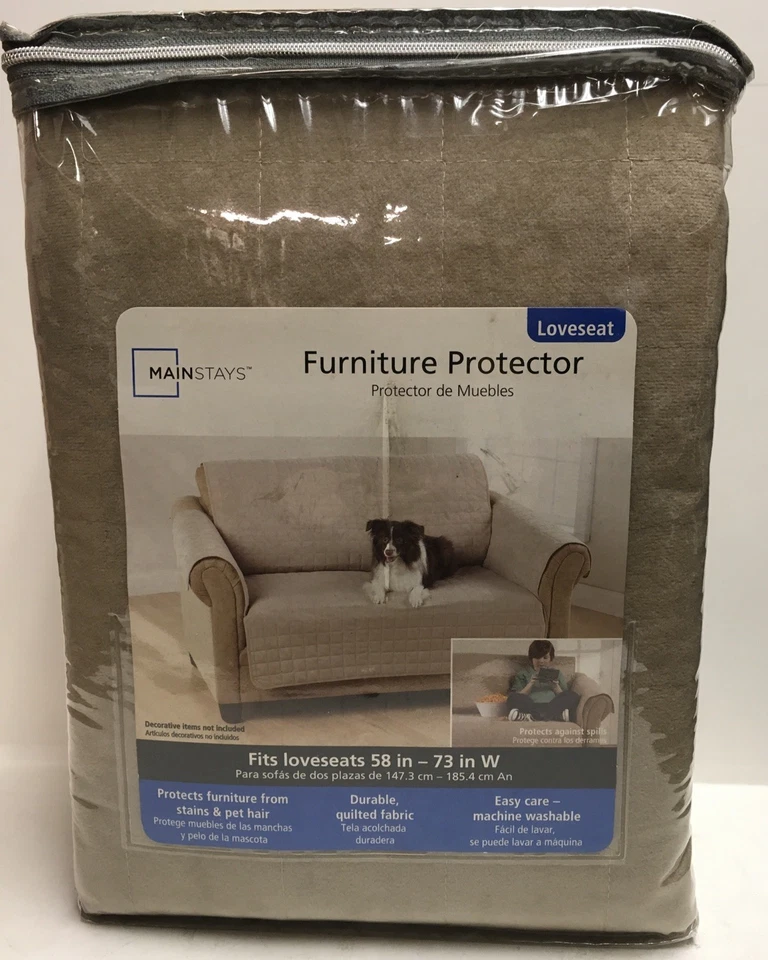 Mainstays 1 peça capa elástica namoradeira 58”-73” com bronzeado novo no pacote - Imagem 2 de 2