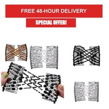3Pcs Magic Easy Stretchy Hair Combs Clips Bun Maker for Women