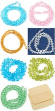 2 Beading Mats 8" x 8" 7 Strands Glass Chip Beads