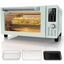 Bravo Pro Smart 21QT Toaster Oven Air Fryer Combo, Convection Oven Countertop...