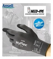 🆕 ANSELL HYFLEX 11-840 Work Cool GLOVES PPE Industrial Safety Glove Size Large 
