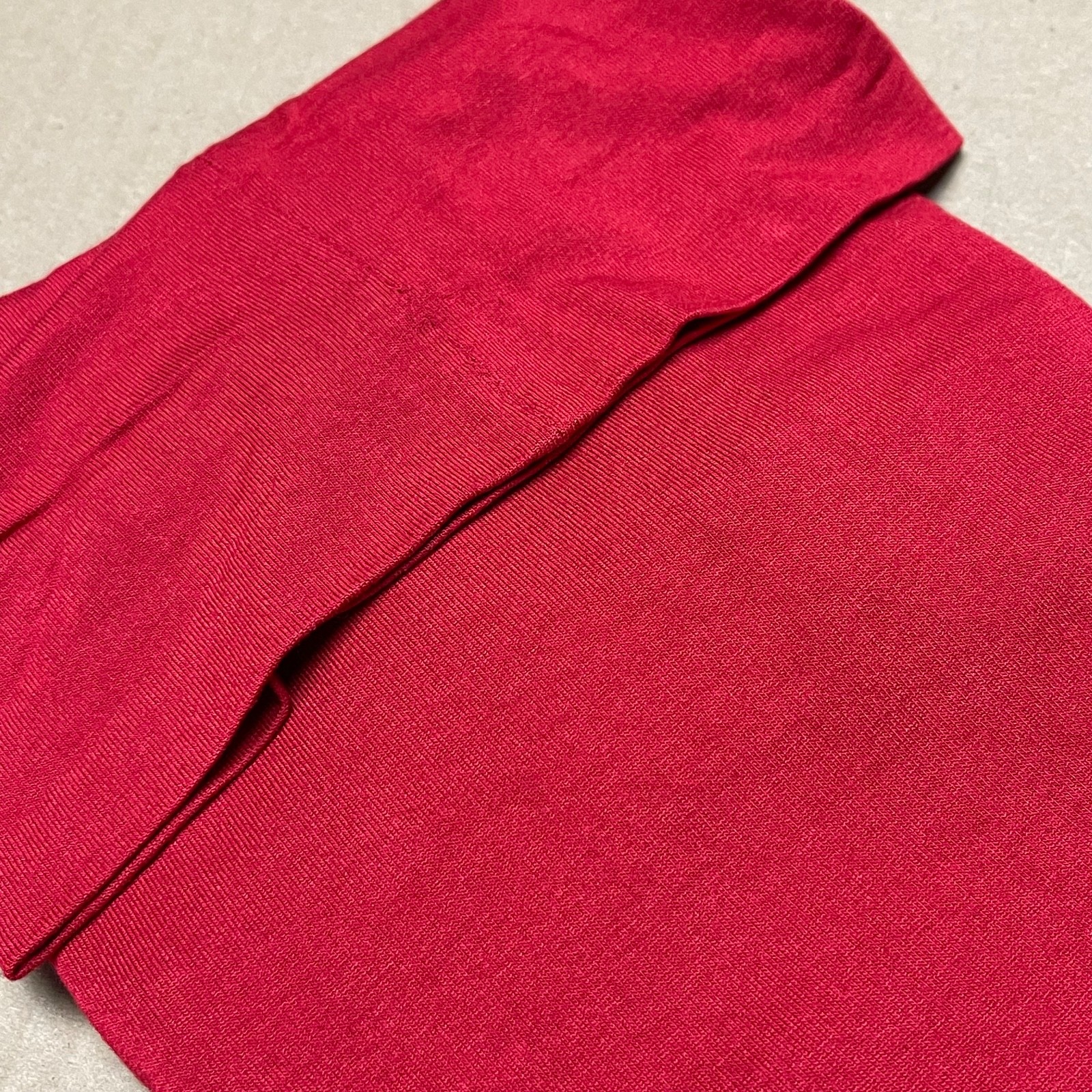 Women's Basic Turtleneck Red Knit Long Sleeve Str… - image 10