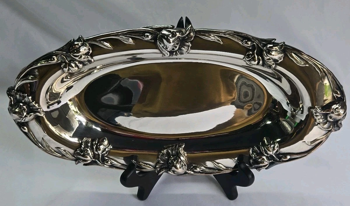 Forbes Silver Co In Antique Us Silver-Plated Platters & Trays for