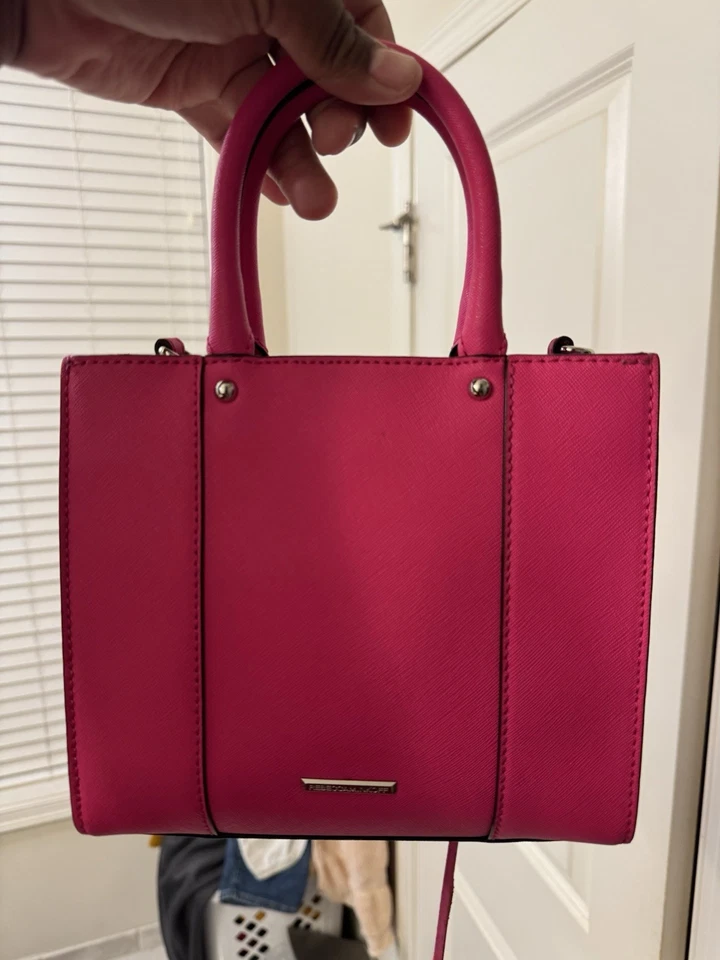 Rebecca Minkoff Tote Bag Crossbody Leather Mini MAB Watermelon New $195 - Image 2 of 4