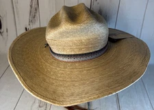 NWT Fishpond Lowcountry Palm Leaf Sun Hat 4.5" Brim Men's Large
