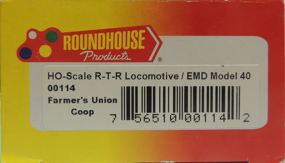 MDC HO EMD Model 40 DCC Ready Red/Yellow ITEM # 00114 - Image 2 of 2