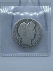1902 Philadelphia Mint Silver Barber Half Dollar .50¢ USA Coin G-VG