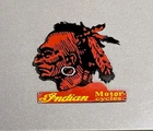 VINTAGE 12” INDIAN SALES SERVICE PORCELAIN SIGN CAR GAS TRUCK MOTORCYCLE