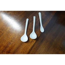 porcelain ladle spoon small serving spoons white French brocante kitchen