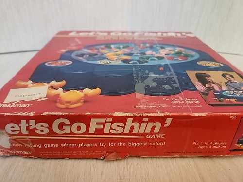 Rare Vintage Let's Go Fishin' Crab Game 1987 In Original Box Tested Working! - Picture 5 of 6