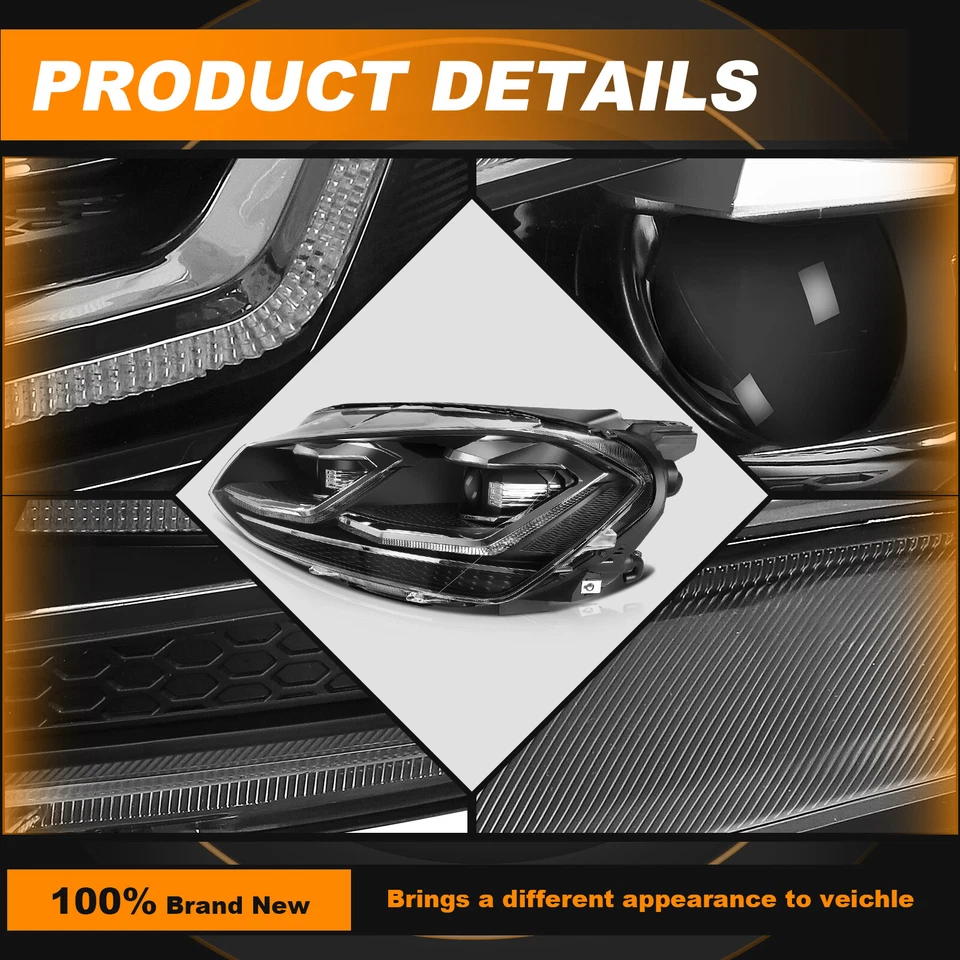 Conjunto de faros para Volkswagen Golf Alltrack SE 1,8 L 2017 delantero izquierdo+derecho Foto 3 de 4