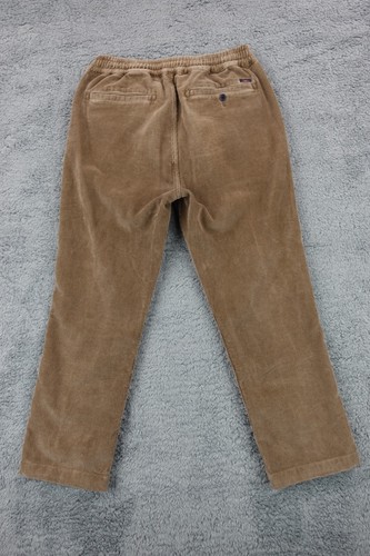 Pantalones Faherty Hombres Medianos Marrón Pana Elastizados Cintura Elástica Cordón Bolsillos - Imagen 5 de 18