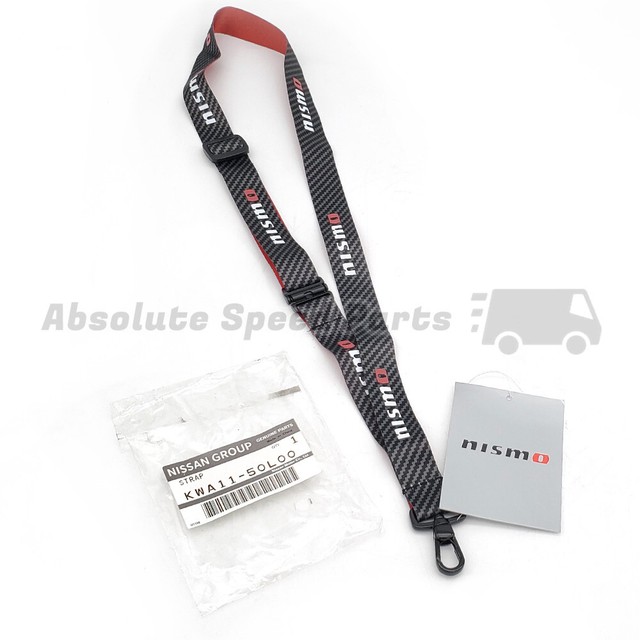 GENUINE NISMO Lanyard Key Chain Neck Strap Carbon Fiber Look Nissan KWA11-50L00 GENUINE NISMO Lanyard Key Chain Neck Strap Carbon Fiber Look Nissan KWA11-50L00