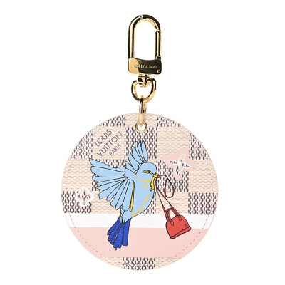 LOUIS VUITTON bag Charm Key Holder Damier Azur M63751 Christmas