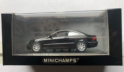 Minichamps 1:43 Mercedes-Benz CLK Coupe 2002 Black 400031421 | eBay