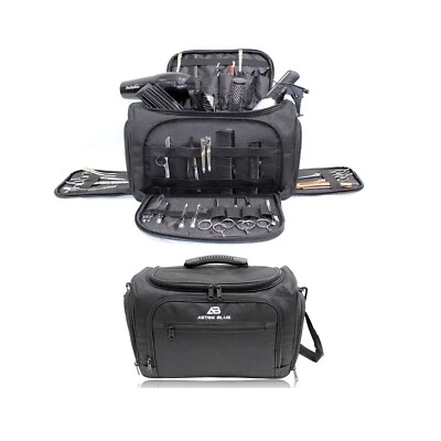 ASTON BLUE Kassaki Hairdressing Bag, Barber Mobile Hairdresser Equipment Tool Bag Ykk Zips
