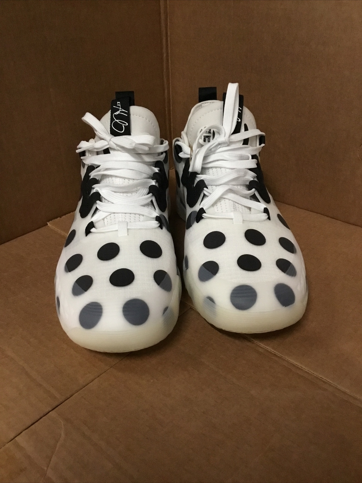 Size 10 Mens Adidas Harden Vol.5 Futurenatural Polka Dot Basketball