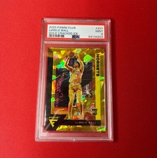 2020 Lamelo Ball Flux Gold Cracked Ice 09/10 PSA 9 RARE SSP GOLD
