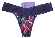HANKY PANKY ONE SIZE THONG 681104 ORIGINAL RISE DREAMEASE GEO FLORAL PANTIES OS