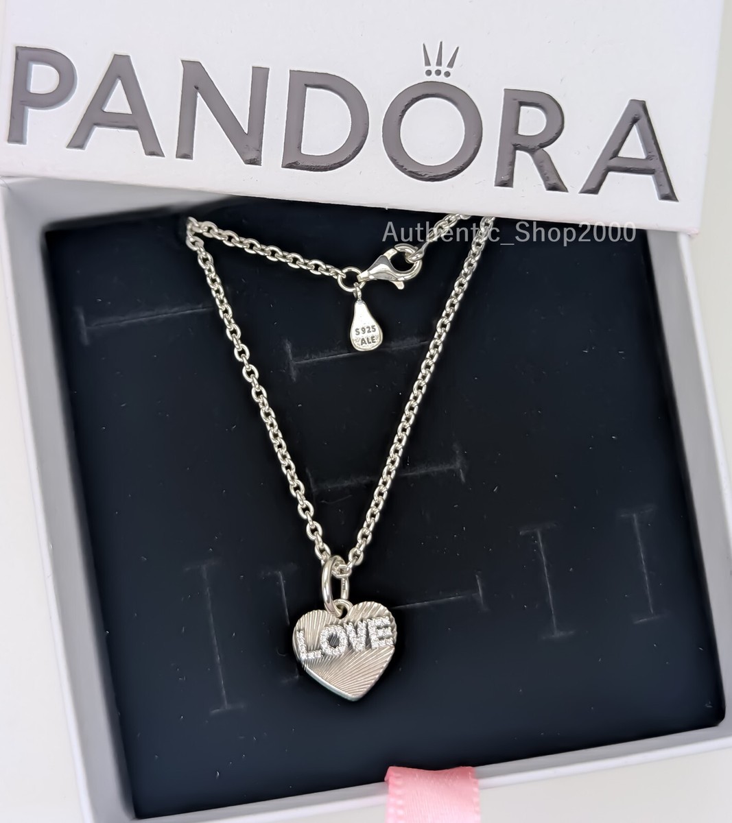 NEW 100% Authentic PANDORA Engravable Love Heart Pendant Charm