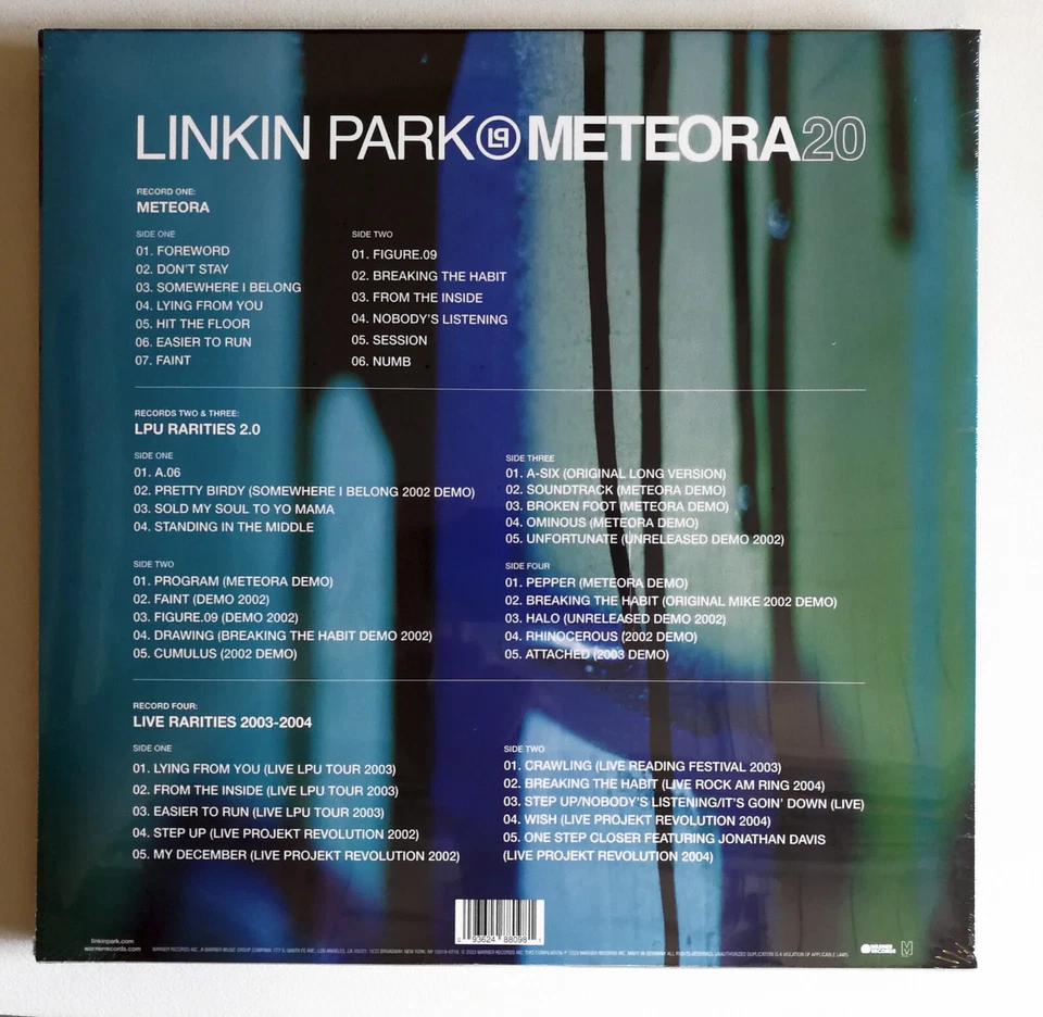 12" 4 LP vinyl deluxe BOX Linkin Park Meteora 20th Anniversary Edition  - N1892 - Bild 3 von 3