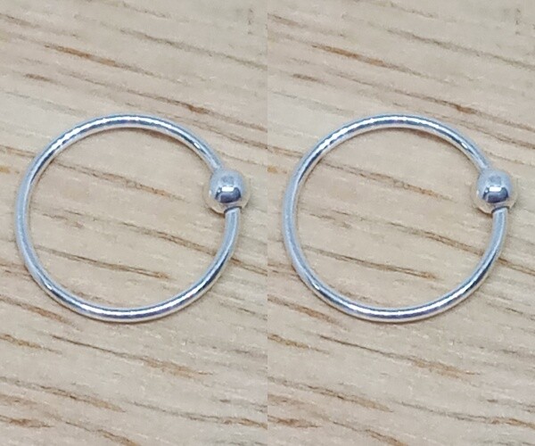 Melighting 16G G23 Titanio Helix Orecchino Cerniera Segmento Anello Cartilagine Cerchi 6/8/10mm Doppia fila Helix Piercing Gioielli Shinny CZ Conch Anello Septum Anelli Trago Daith Orecchini, 16G 12MM