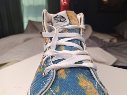 Vans Shoes Sk8 Hi Comfy Cush In Bloom Tie Dye Blue Yellow sz 7.5 - Picture 20 of 21