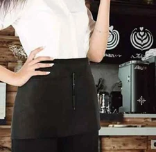 Syntus 3 Pack 3 Pockets Waterdrop Resistant Server Waist Apron, 12”x 23.5”