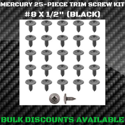 1960+ Mercury Comet Interior Exterior Wheel Well Molding Trim Screws #8 X 1/2''
