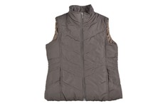'mia Moda' Dark Brown Gilet Bodywarmer Jacket Coat - Size M