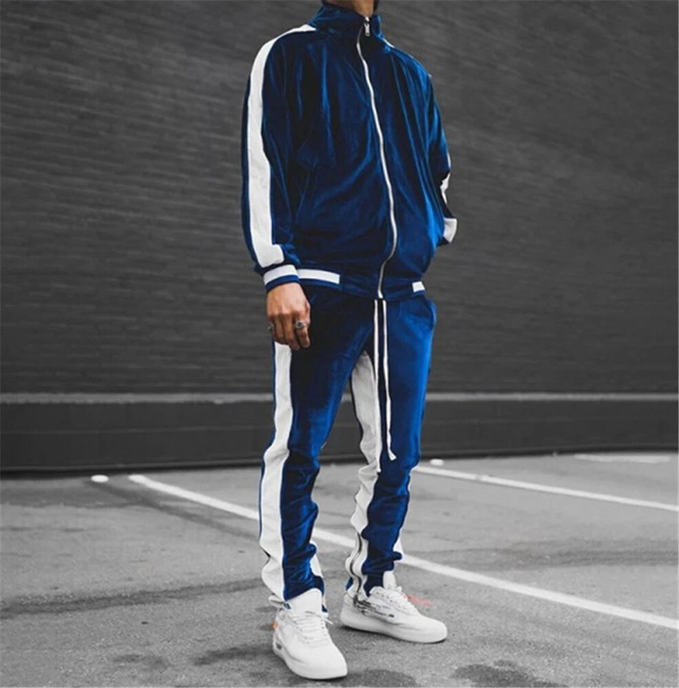 NASTOYS Velor Track Jacket・pants 【Ｍ】 Velour Track Jacket in Blue Note – The Sunday Collective