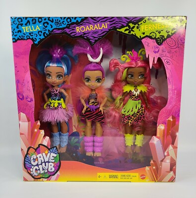 Mattel CAVE CLUB Prehistoric Fashion Dolls Pack 10