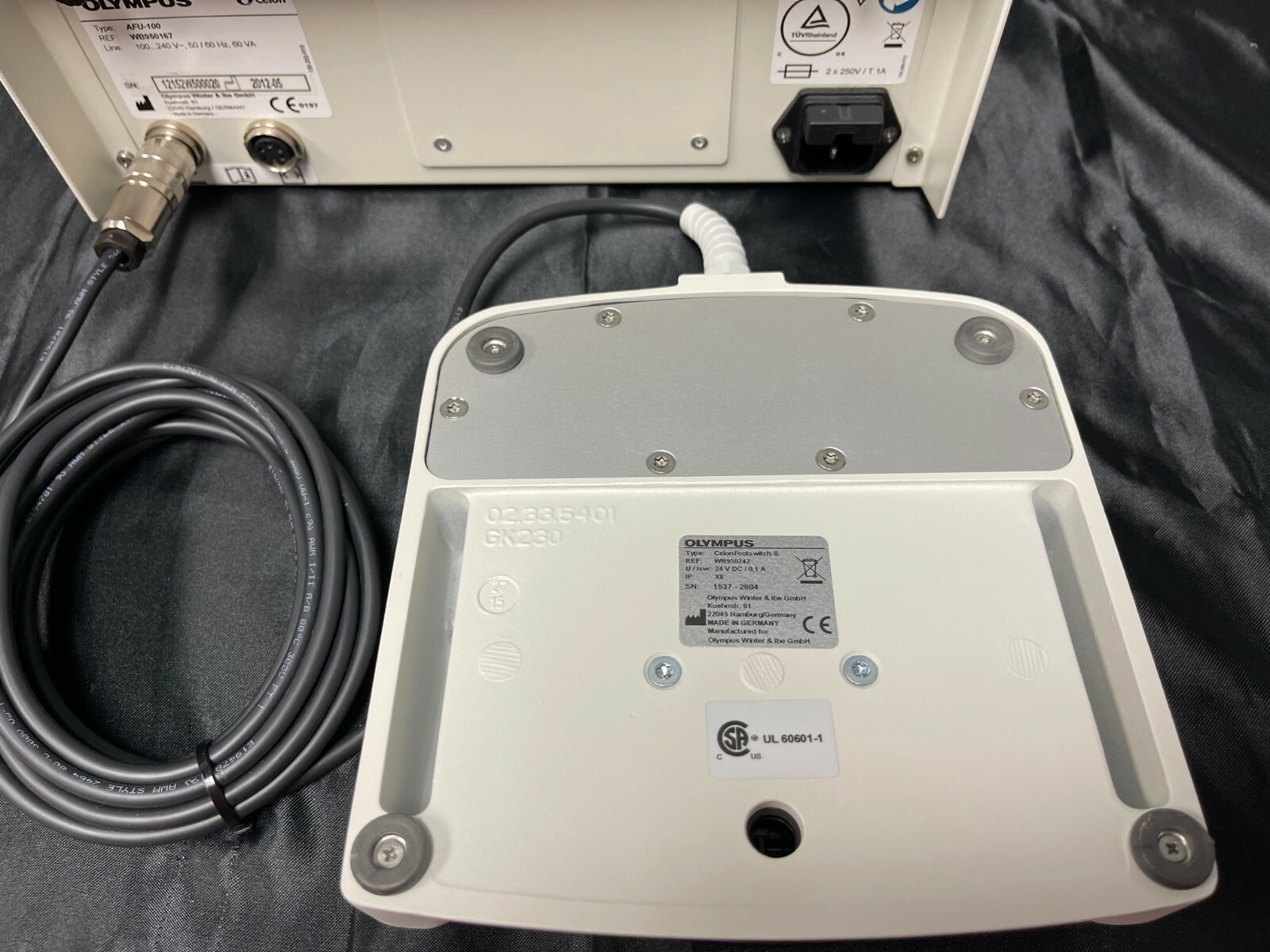 OLYMPUS AFU100 Irrigation Pump, Foot Switch, Water Bottle, Tubing & Warranty eBay