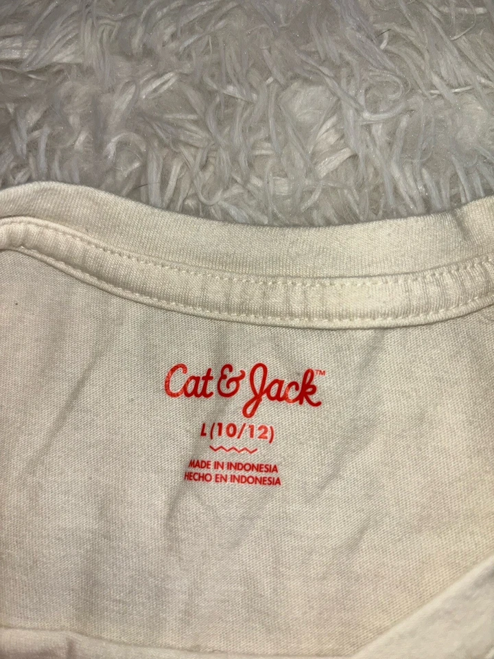 Cat & Jack Girls Sz. 10/12 Sequin ( Up/ Down) Rainbow Design Tee. Soft, Fun - Image 4 of 4