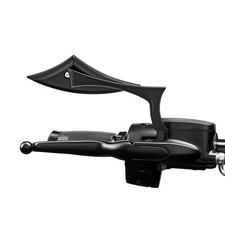 MOFUN Black Rear View Mirrors For Harley Road Glide Special TOURING Street Glide