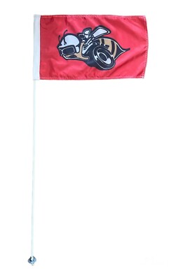 JLP 6 Ft TAll 1/4 In pole 12x19 In Can am RZR Whip Super Bumble Bee Flag