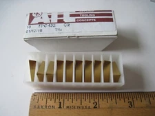 (Qty 10) ATC TPG432 C2 Carbide Turning Inserts, Applied Tooling Concepts