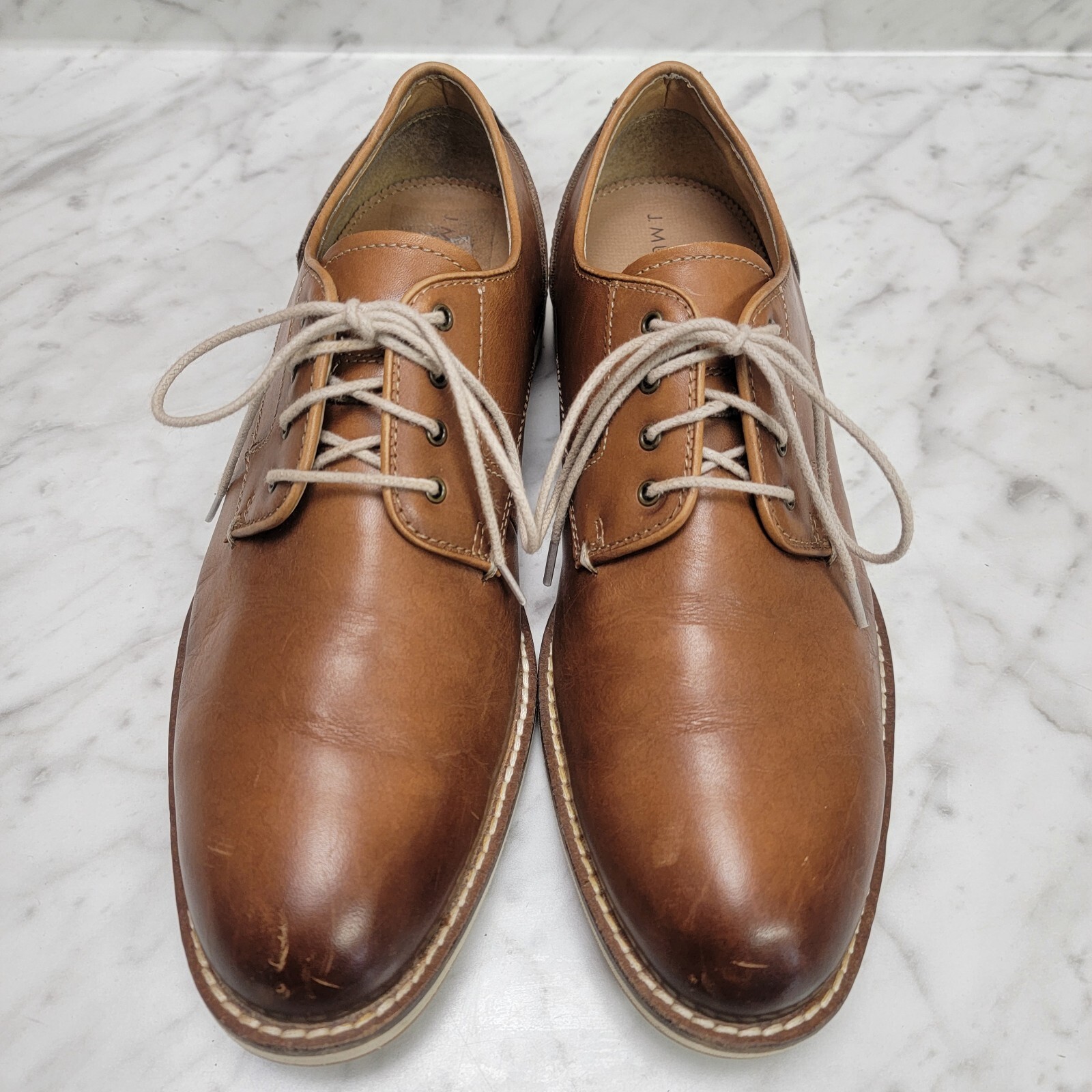 SAOLA Scarpe abito da uomo marroni Johnston & Murphy oxford taglia 8 M casual