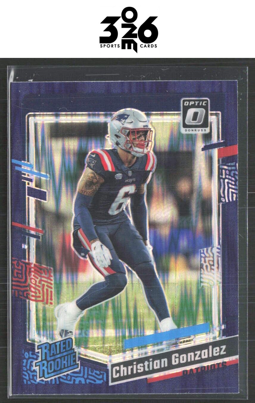 Christian Gonzalez 2023 Donruss Optic Purple Shock #274 RC