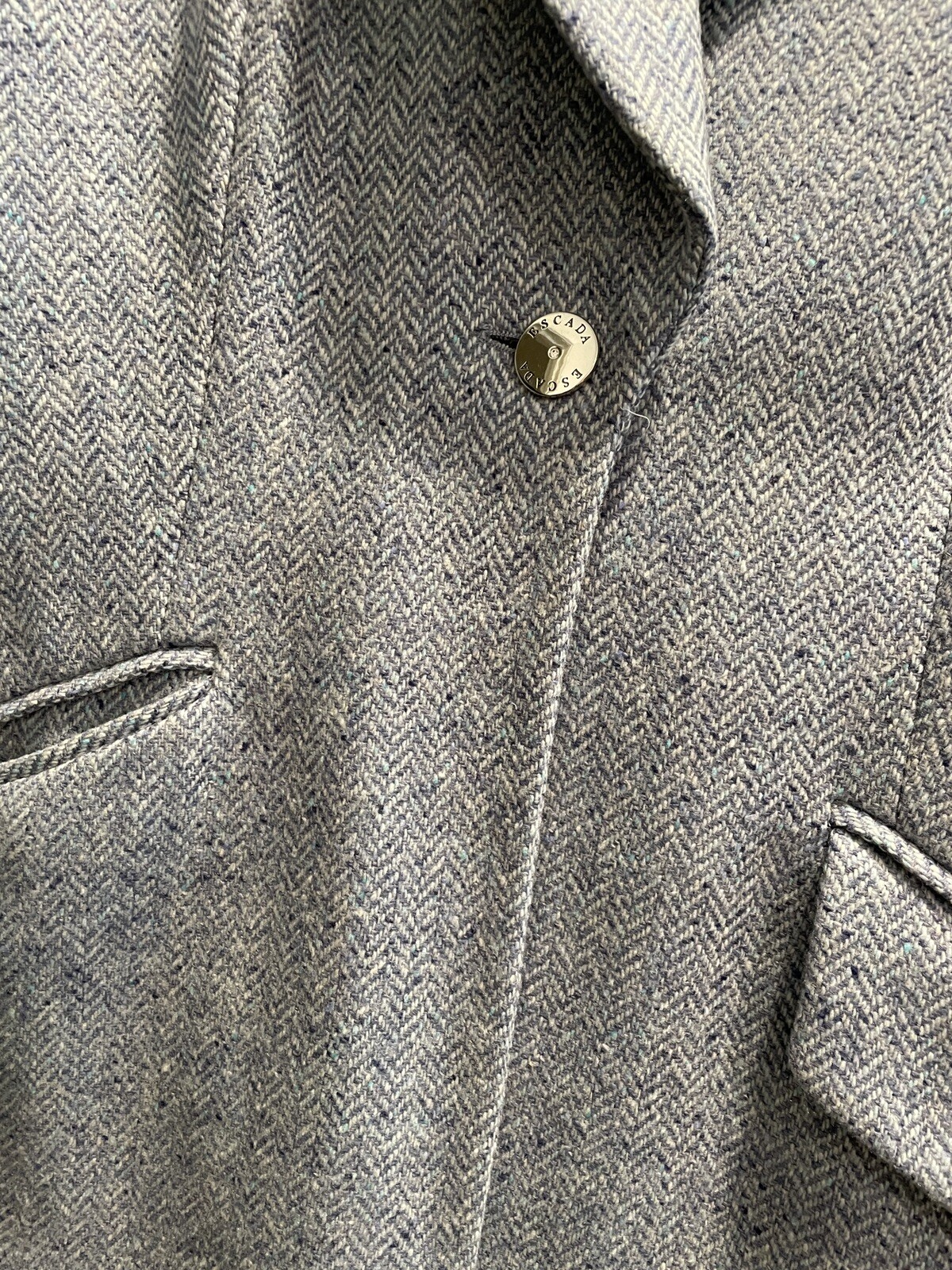 escada wool single button blazer - image 3