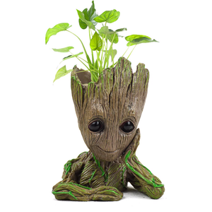 Vaso Para Flores Bebe Groot Vaso Plantador Figuras De Acao Homem Arvore Modelo Hot Toy Ebay