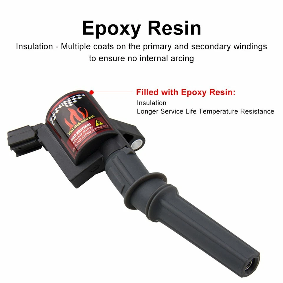 8 pacotes de bobinas de ignição para Ford Crown Victoria Lincoln Town Mercury Grand Marquis - Imagem 4 de 4