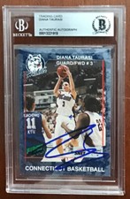 WNBA Diana Taurasi 2000-2001 UCONN Freshman Card BAS Signed Autograph Auto