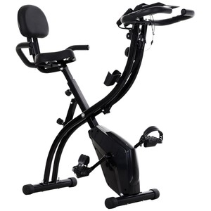 folding exercise bike with resistance bands