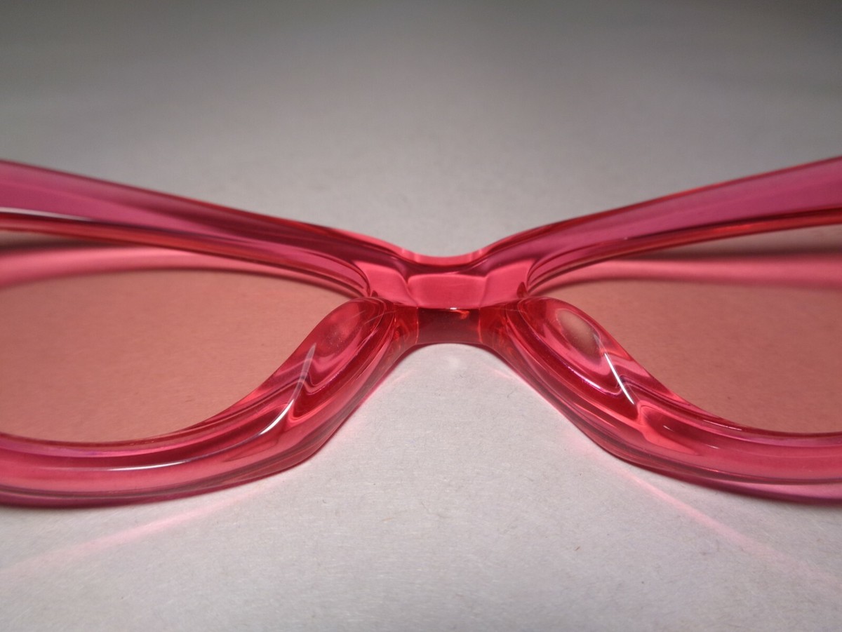 DIFF Eyewear CLEO Transparent Pink Cat Eye Shaped New 