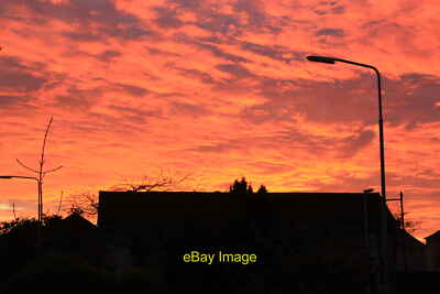 Photo 12x8 Crosshill Sunset Brilliant coloured sky as the sun sets. c2013