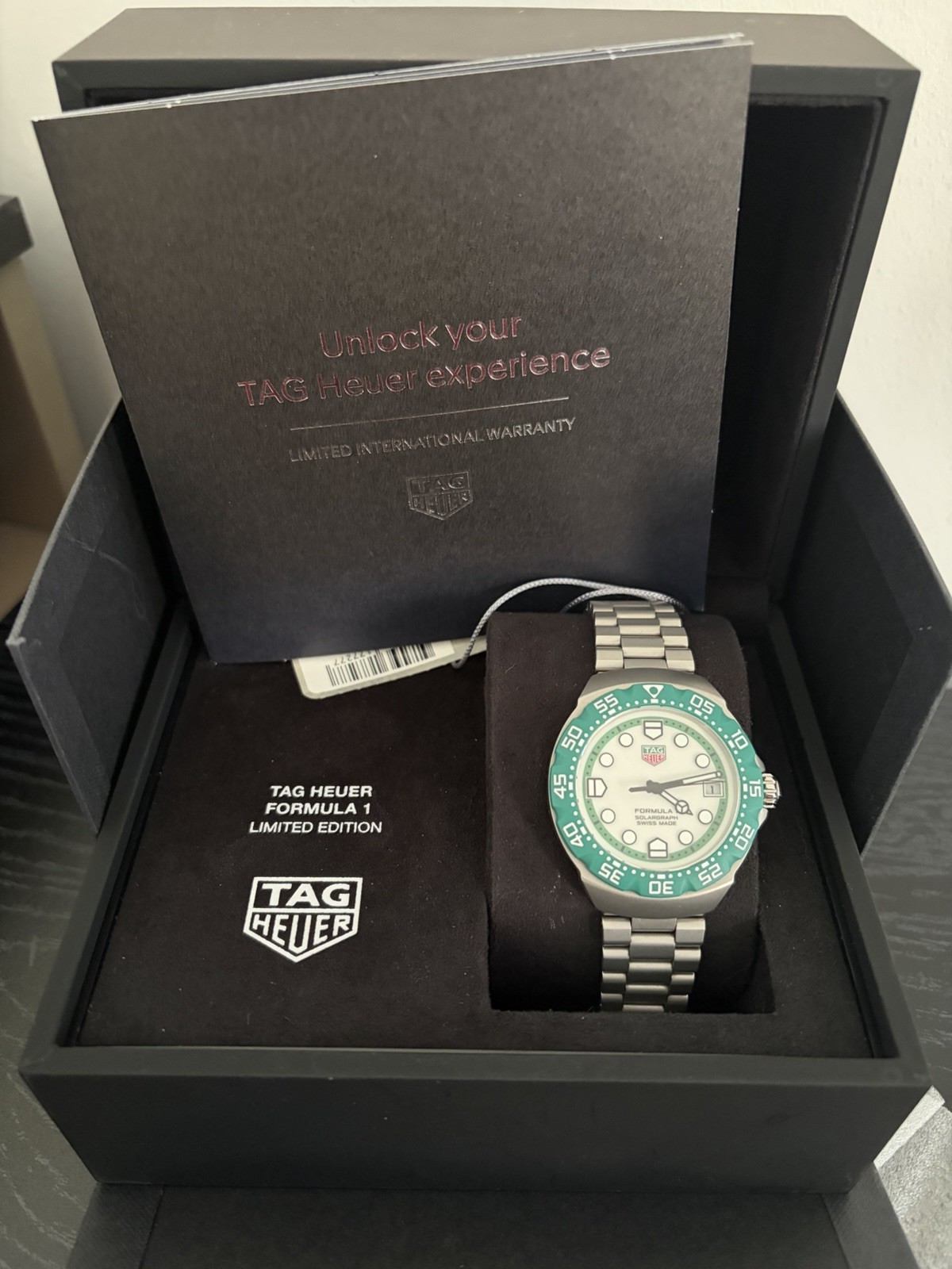 TAG Heuer Formula 1 F1 Solargraph Green Silverstone WBY1113BA0042 1/3000 LIMITED