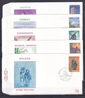 [LG79378] Belgium N°2254/2258FDC First Day Cover COB € 11,00 SUPERB