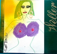 colorful POP ART Lady NUDE PAINTING Recycled CB Original SWARTZMILLER DNA wall