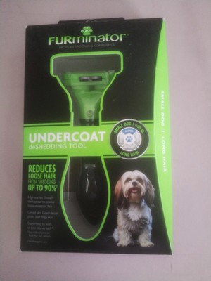 FURminator Undercoat Deshedding Tool, SMALL Dog, Long Hair UPC